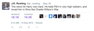 Illustration for article titled Whoa! J.K. Rowling Just Revealed That Philip Seymour Hoffman Is Also Dead In The ‘Harry Potter’ Universe